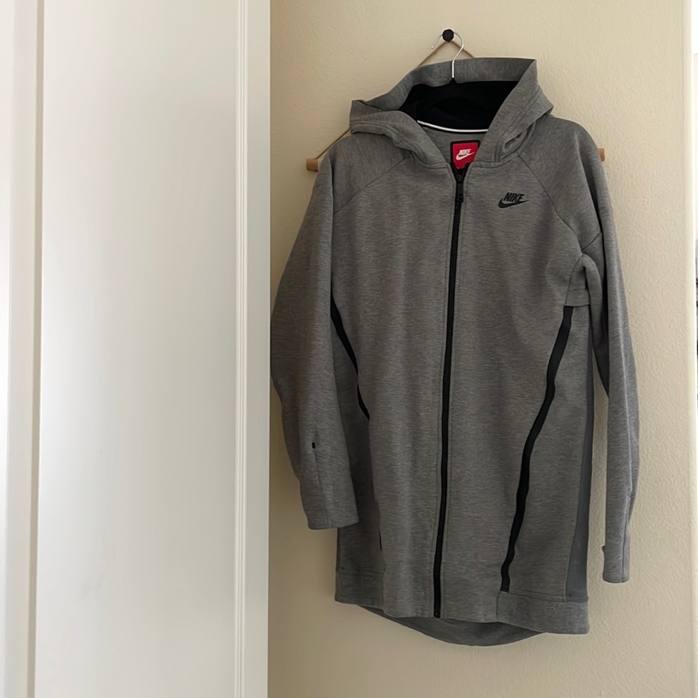 Womens grey Nike trench zip up | Small